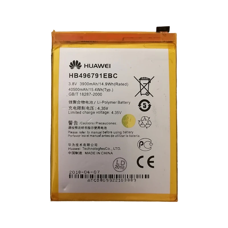باتری گوشی مدل HB496791EBW ظرفیت 3900 میلی آمپر ساعت مناسب برای گوشی موبایل هوآوی Ascend Mate 1