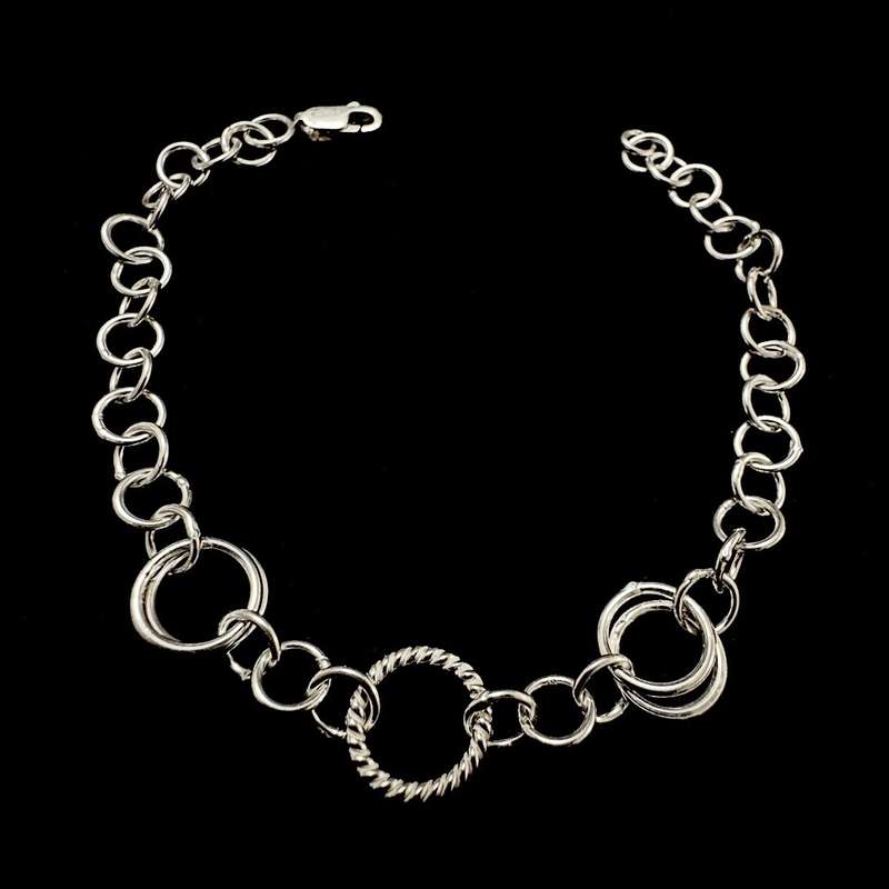 دستبند نقره زنانه مدل 123