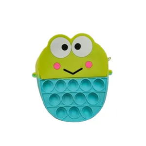 کیف دوشی بچگانه مدل سیلیکونی طرح قورباغه 