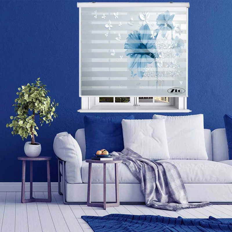 پرده زبرا زیو کد 3D1516 سایز 150X150 سانتی متر