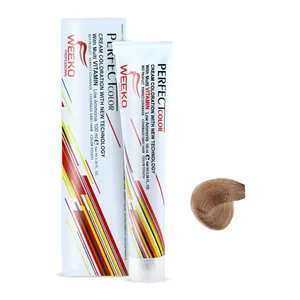 رنگ مو ویکو شماره W12 حجم 100 میلی لیتر رنگ شیر نسکافه