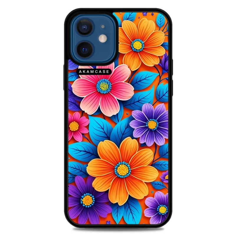 کاور آکام مدل AMC-WA12M-FLOWERS-39 مناسب برای گوشی موبایل اپل iPhone 12 Mini