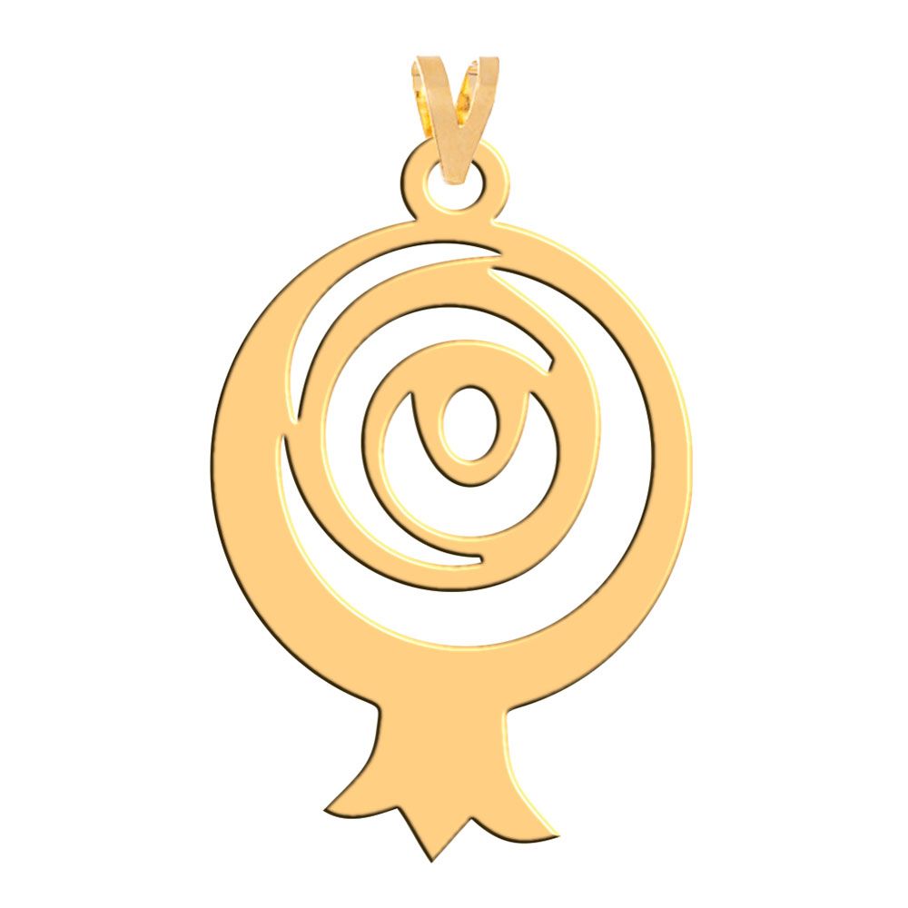 آویز گردنبند طلا 18 عیار زنانه فرشته مدل انار WNL-000109 -  - 2