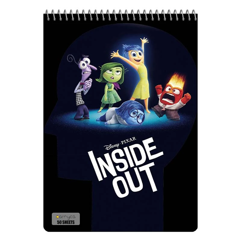 دفتر نقاشی 50 برگ سیمی کارنیکا طرح درون و بیرون Inside Out کد 52104