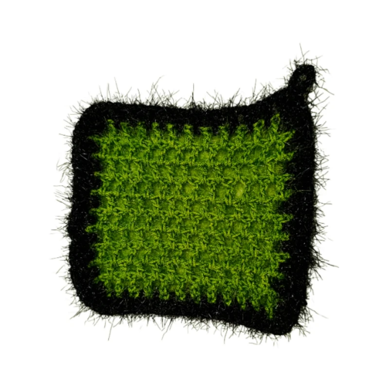 اسکاچ ظرفشویی مدل دستبافت بند دار چهارگوش