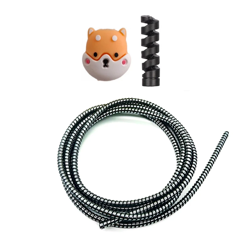 محافظ کابل شارژ و هندزفری مدل Fox9 بسته سه عددی 