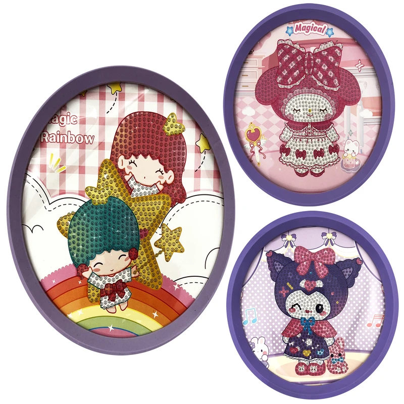 بازی آموزشی مدل نقاشی الماسی قاب دار طرح کرومی و دوستان کد 05 مجموعه 3 عددی