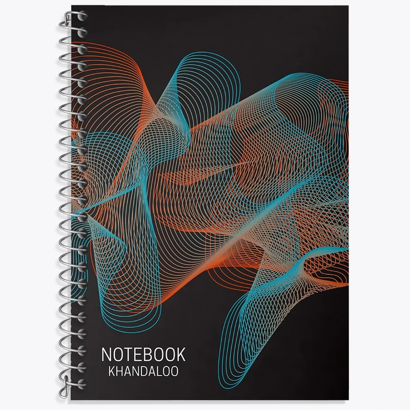 دفتر زبان 50 برگ خندالو مدل دو خط طرح مدرن کد N817