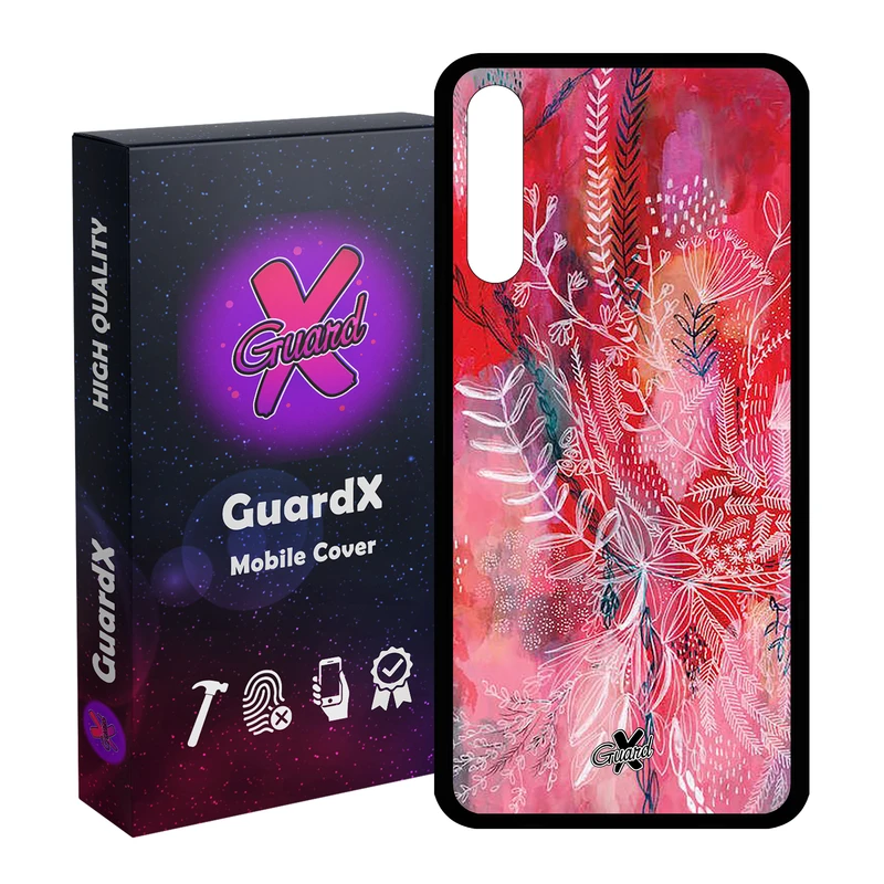 کاور گارد ایکس طرح گل مدل Glass10282 مناسب برای گوشی موبایل هوآوی Y8P / P Smart S