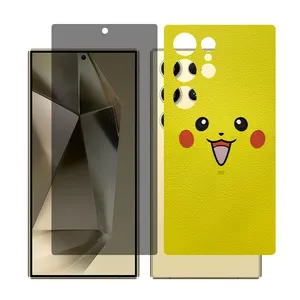 Glass Together model privacy screen protector for Samsung Galaxy S22 Ultra mobile phone with back cover sticker