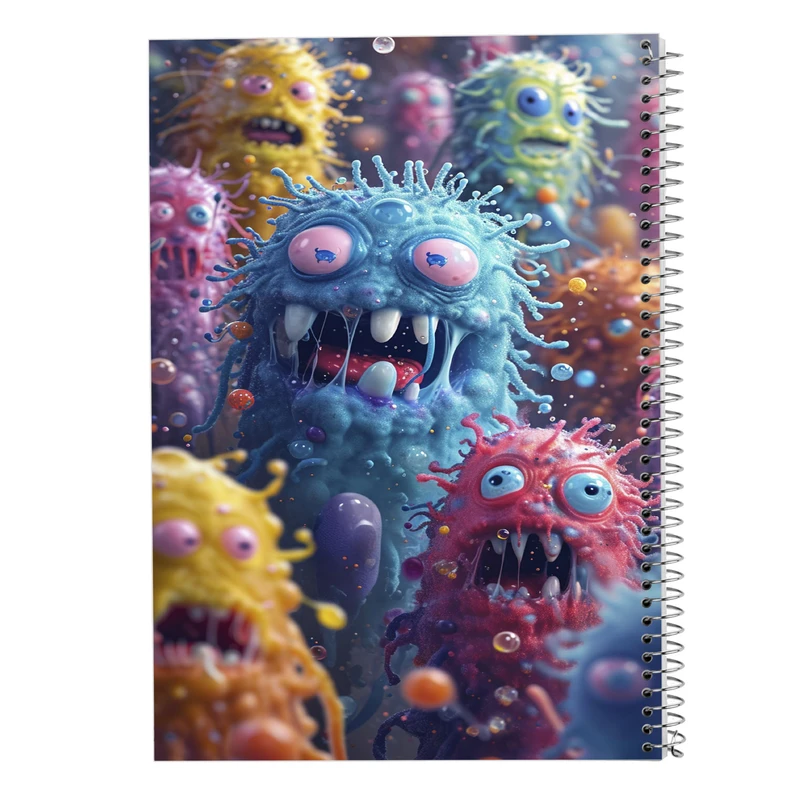 دفتر مشق 50 برگ مدوپد مدل هیولای فانتزی کد DF16771