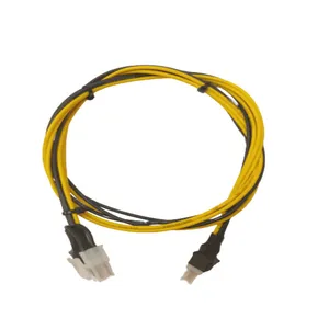 کابل برق کارت گرافیک 6 پین به 6 پین مدل AMC66 طول 0.7 متر بسته 2 عددی