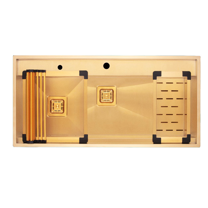 سینک ظرفشویی استیل توکار دو لگنه مدل بنتو D104 سینک ظرفشویی استیل توکار دو لگنه مدل بنتو D104