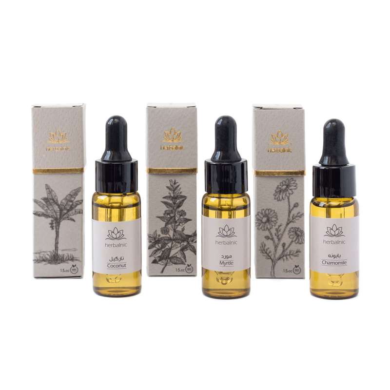 روغن مو هربال نیک مدل ابریشمین حجم 15 میلی لیتر مجموعه 3 عددی
