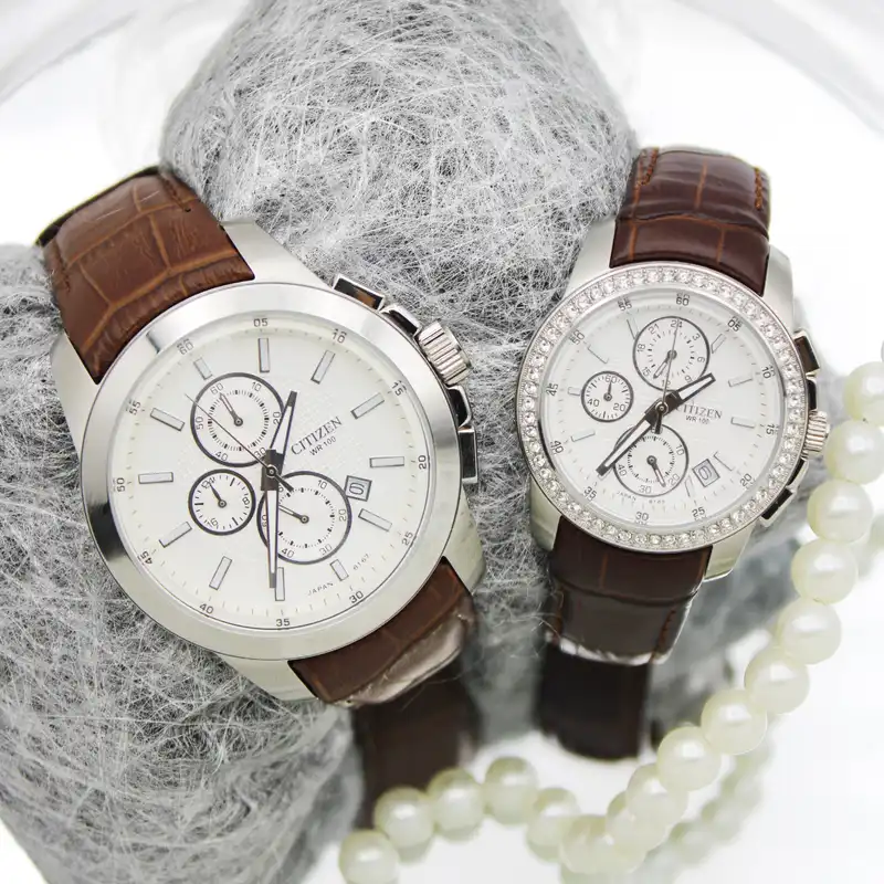 ست ساعت مچی عقربه ای زنانه و مردانه سیتی زن مدل 8167j