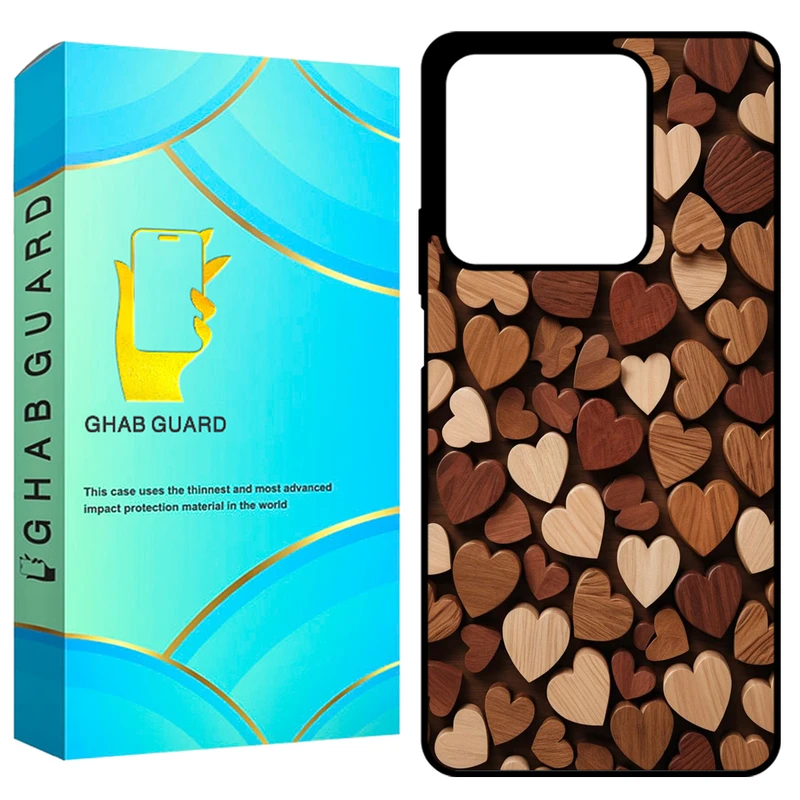 کاور قاب گارد طرح قلب مدل GCHPN134 مناسب برای گوشی موبایل شیائومی Redmi Note 13 4G