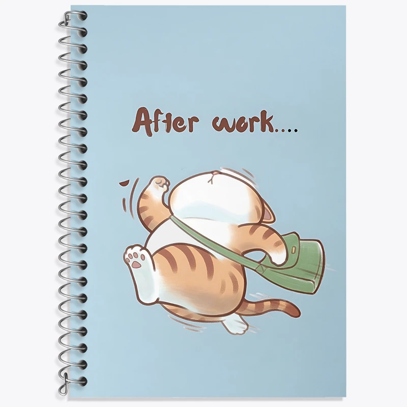 دفتر زبان 50 برگ خندالو مدل دو خط طرح After Work کد N5801