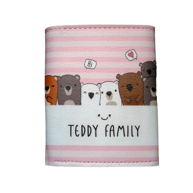 کیف پول مدل Teddy family کد 500