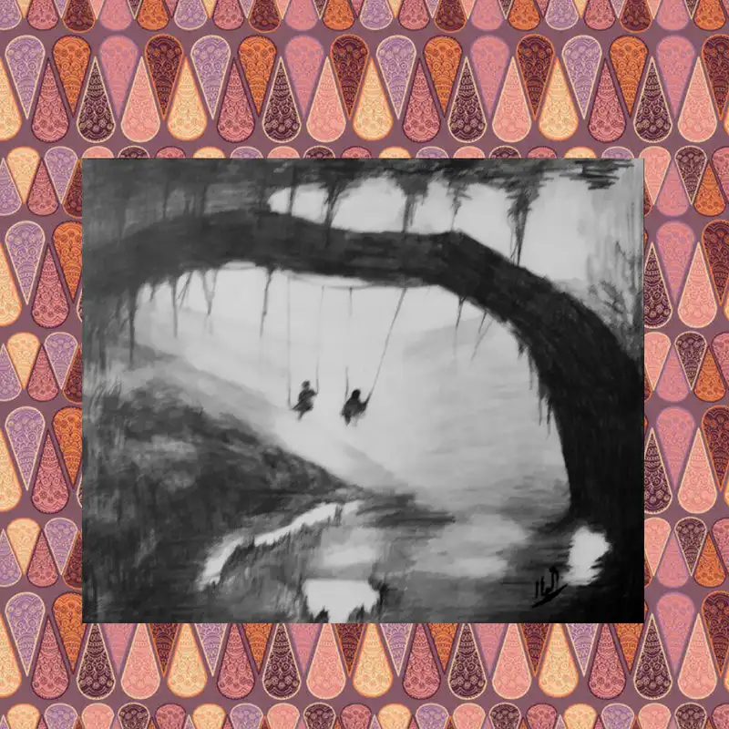 نقاشی سیاه قلم مدل بازی