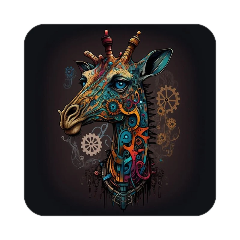 زیر لیوانی کاکتی طرح حیوانات رنگی مدل mp26295