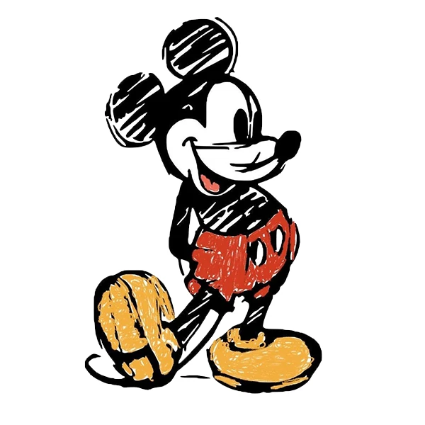 استیکر پارچه و لباس پاد آفرین طرح میکی موس کد 3191