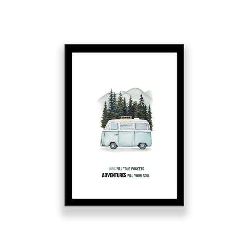 تابلو طرح تایپوگرافی 