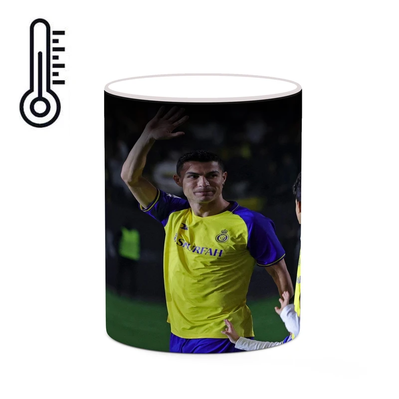 ماگ حرارتی کاکتی طرح Ronaldo رونالدو مدل mgh42998
