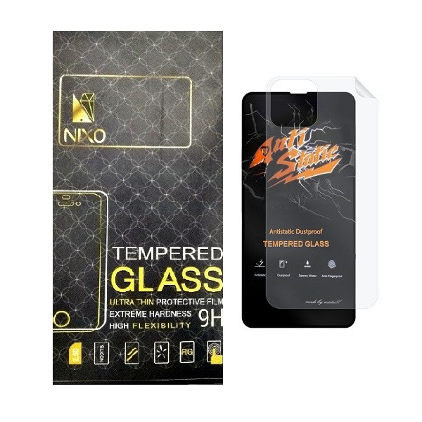 محافظ صفحه نمایش نیکسو مدل 2ASN مناسب برای گوشی موبایل اپل iPhone 13 به همراه محافظ پشت گوشی