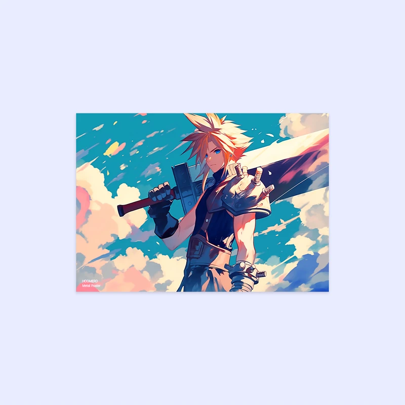 پوستر هومرو مدل فلزی طرح بازی Final Fantasy کد PS1198