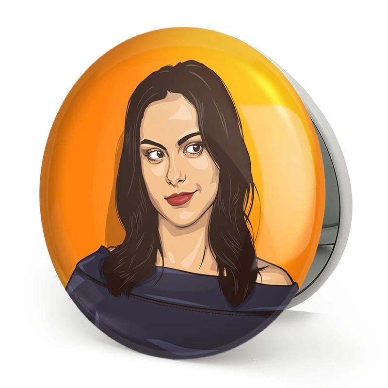 آینه جیبی خندالو طرح ورونیکا سریال ریوردیل Riverdale مدل تاشو کد 28473