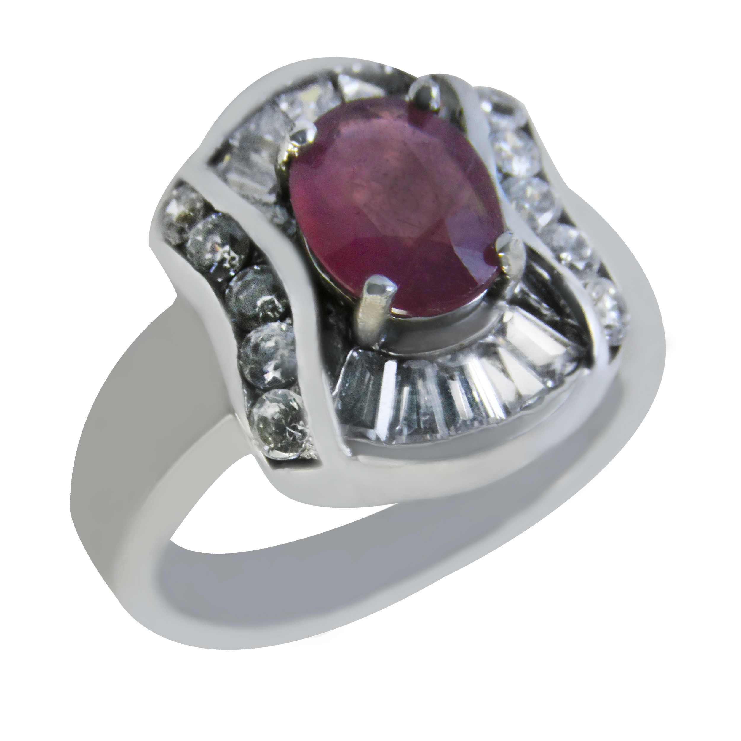 انگشتر نقره زنانه کد 2510