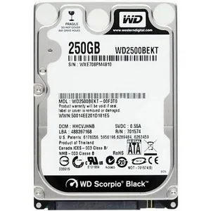 هارددیسک اینترنال وسترن دیجیتال مدل WD2500BEKT ظرفیت 250 گیگابایت