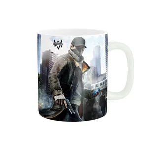 ماگ طرح بازی سگ های نگهبان Watch Dogs کد WatchDogs-01