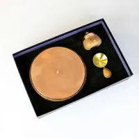 ست هدیه صنایع دستی اریسا مدل ضیافت چوب و مس 