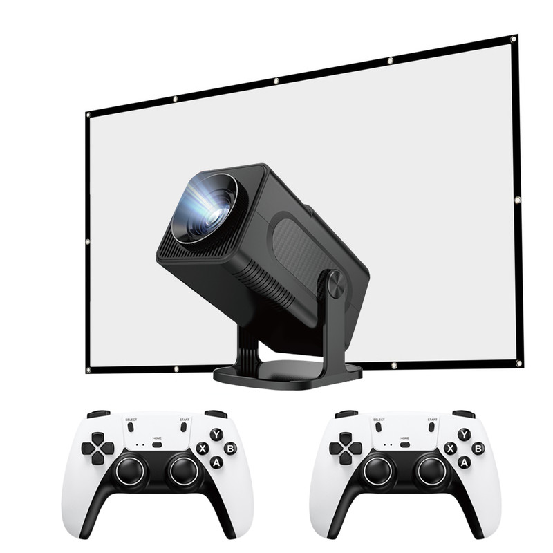 مینی ویدئو پروژکتور آیریور مدل HCS350 PRO به همراه دسته بازی و پرده نمایش 100 اینچی