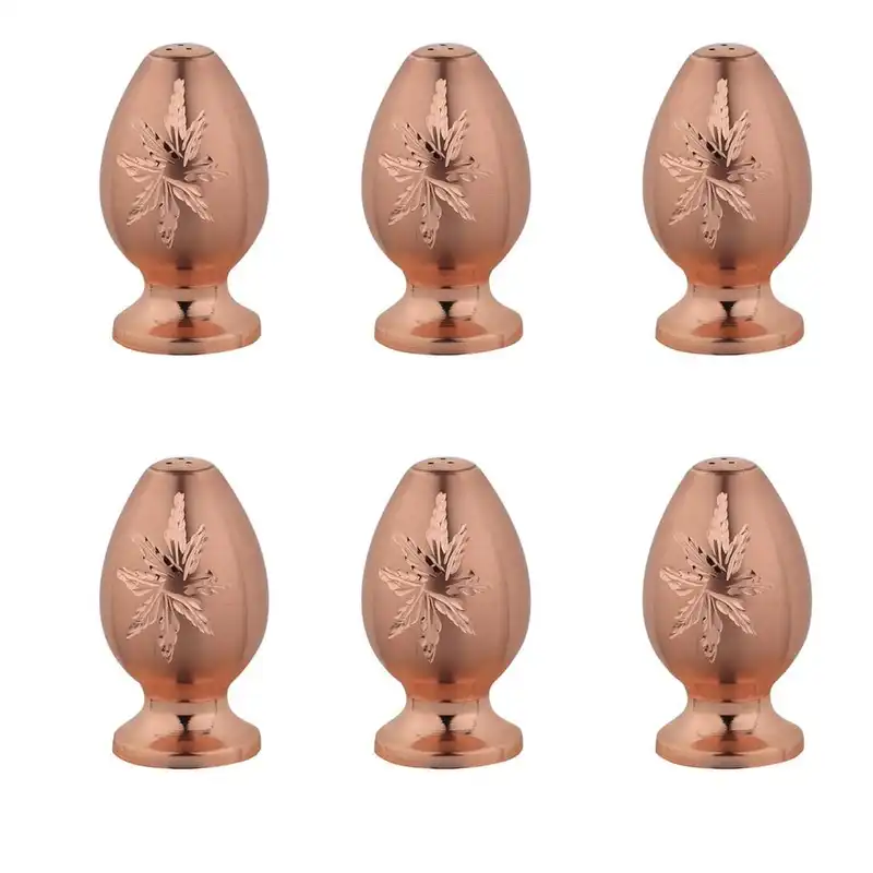 نمکدان مسی مدل الماس تراش کد TM بسته 6 عددی