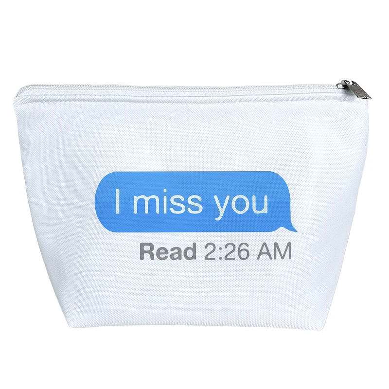 کیف لوازم آرایش دخترانه خندالو مدل دلم برات تنگ شده کد 8317