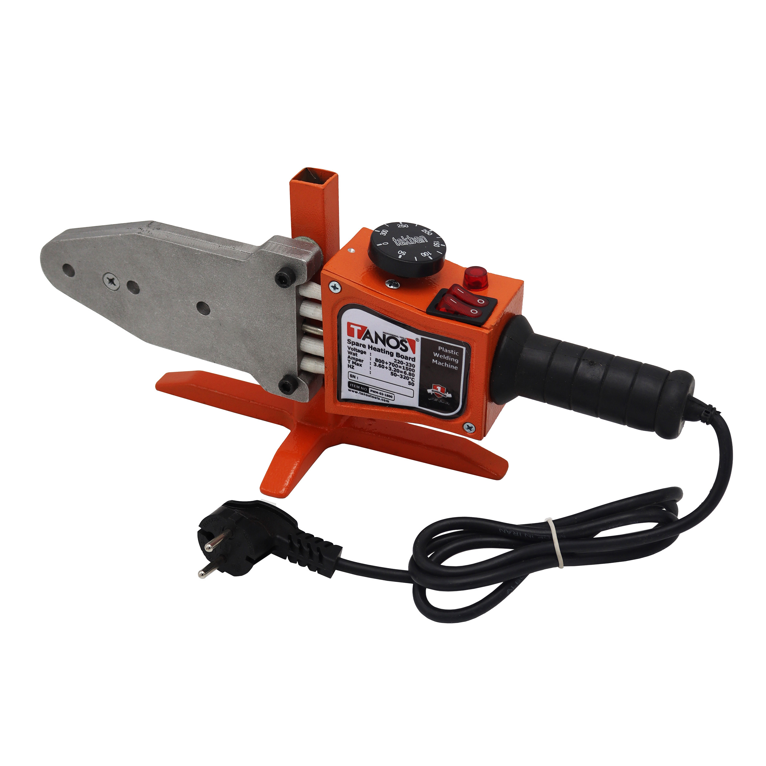 مجموعه 10 عددی دستگاه اتو لوله سبز تانوس مدل YP-PWM-02-1800