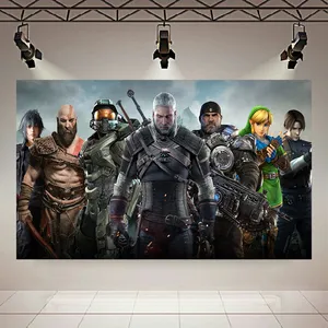  پوستر پارچه ای طرح گیم مدل کاراکترها (2) کد PD1691