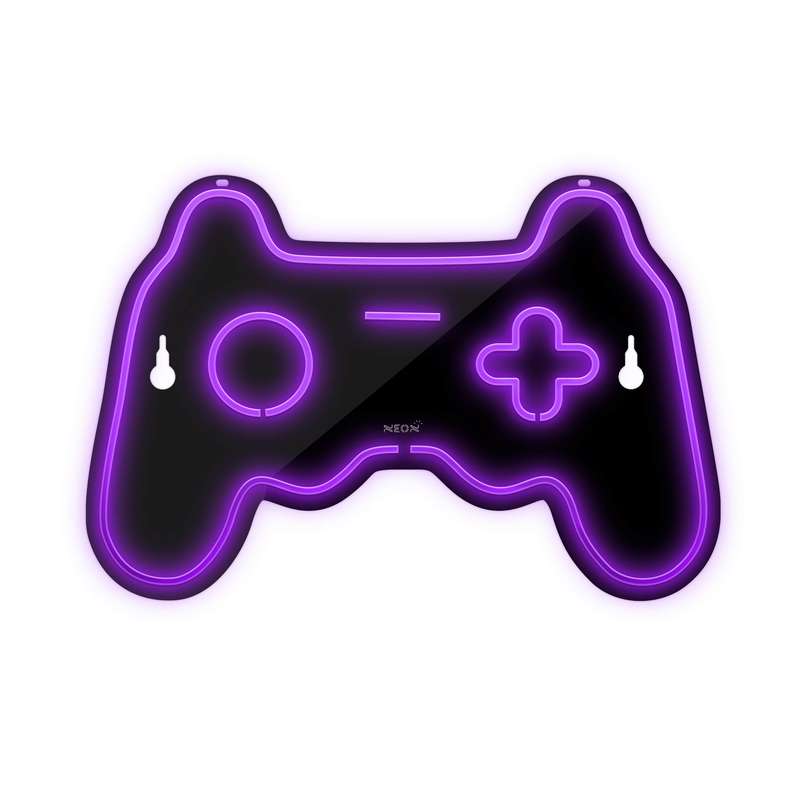 چراغ دیواری نئون دیزاین طرح Game-Controller-BL_PR