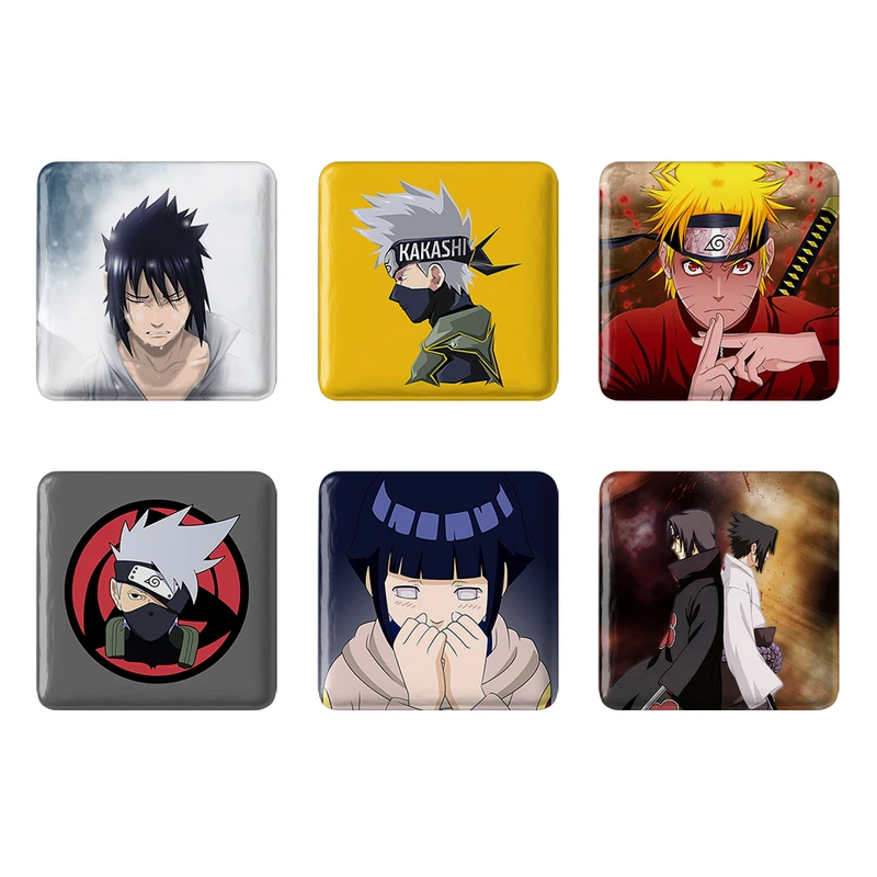 مگنت خندالو مدل انیمه ناروتو Naruto کد 438B مجموعه 6 عددی