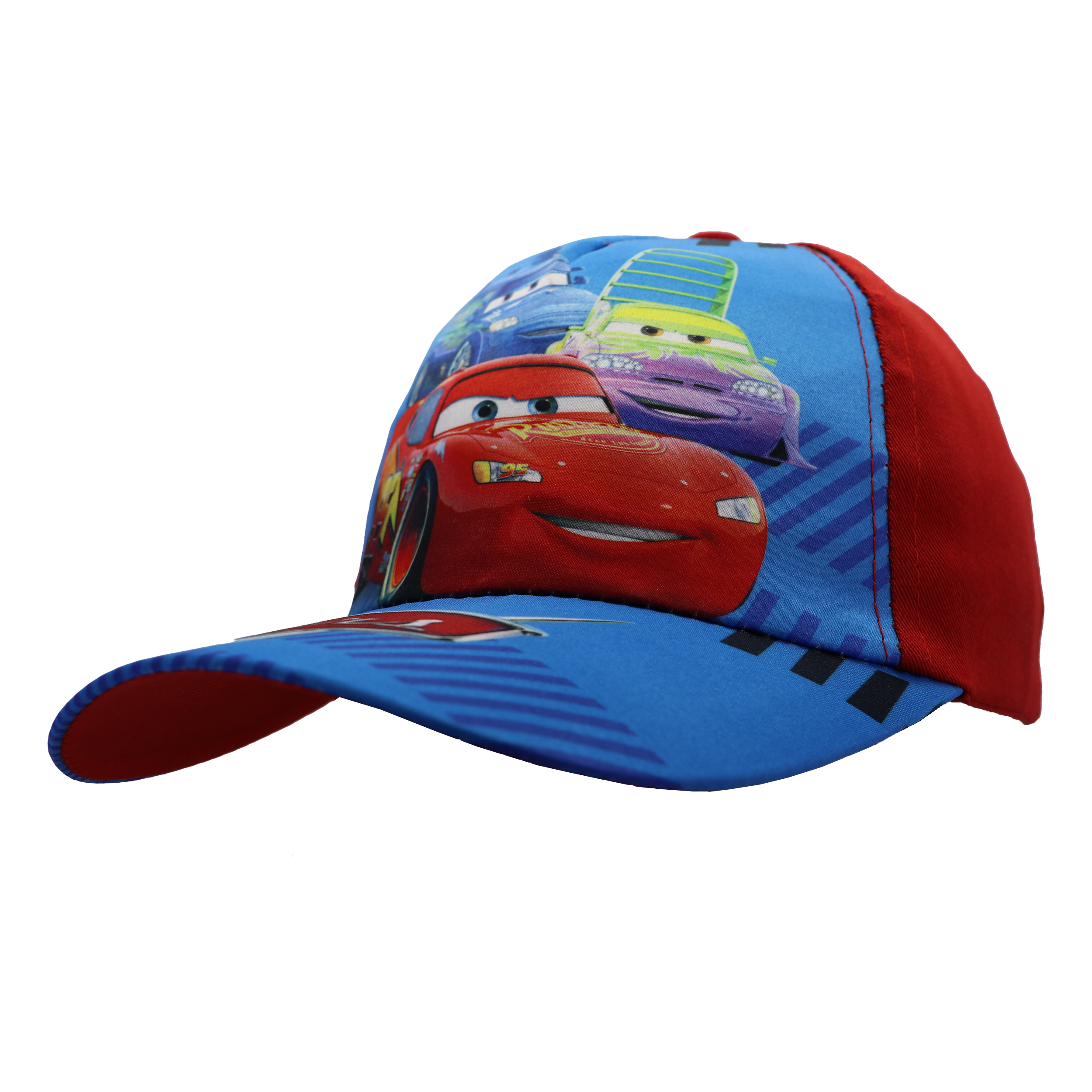 کلاه کپ پسرانه طرح ماشین رنگ قرمز