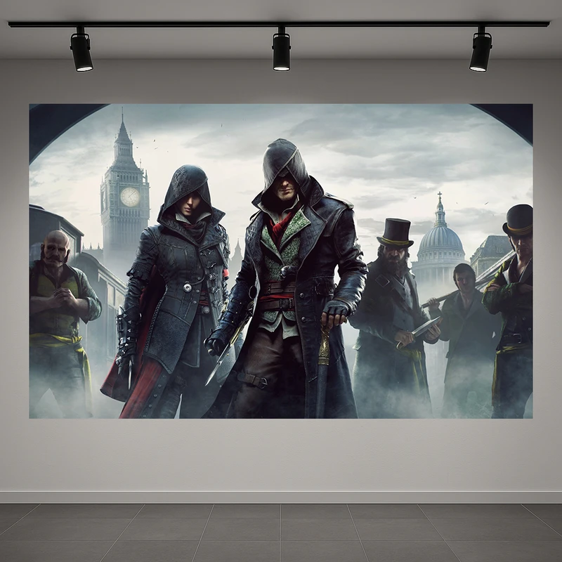 تابلو بوم طرح مخمل  assassins creed مدل گیم کد AR3061772