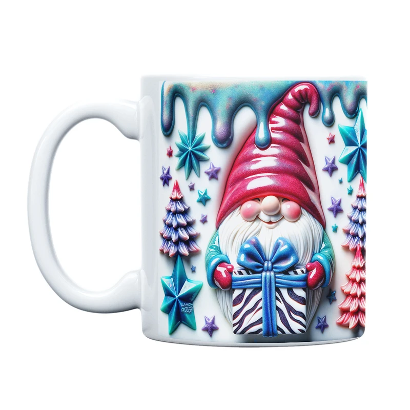 ماگ حس آمیزی طرح کریسمس مدل گنوم انرژی مثبت کد 27