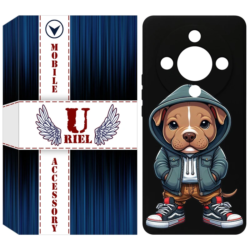 کاور یوریل مدل KSH کد 66 طرح سگ مناسب برای گوشی موبایل آنر X9b / X50 / Magic6 Lite / Magic 6 Lite
