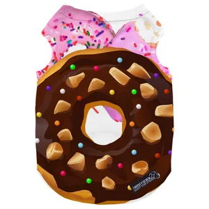 لباس سگ و گربه 27 طرح Doughnut کد MH690 سایز XL