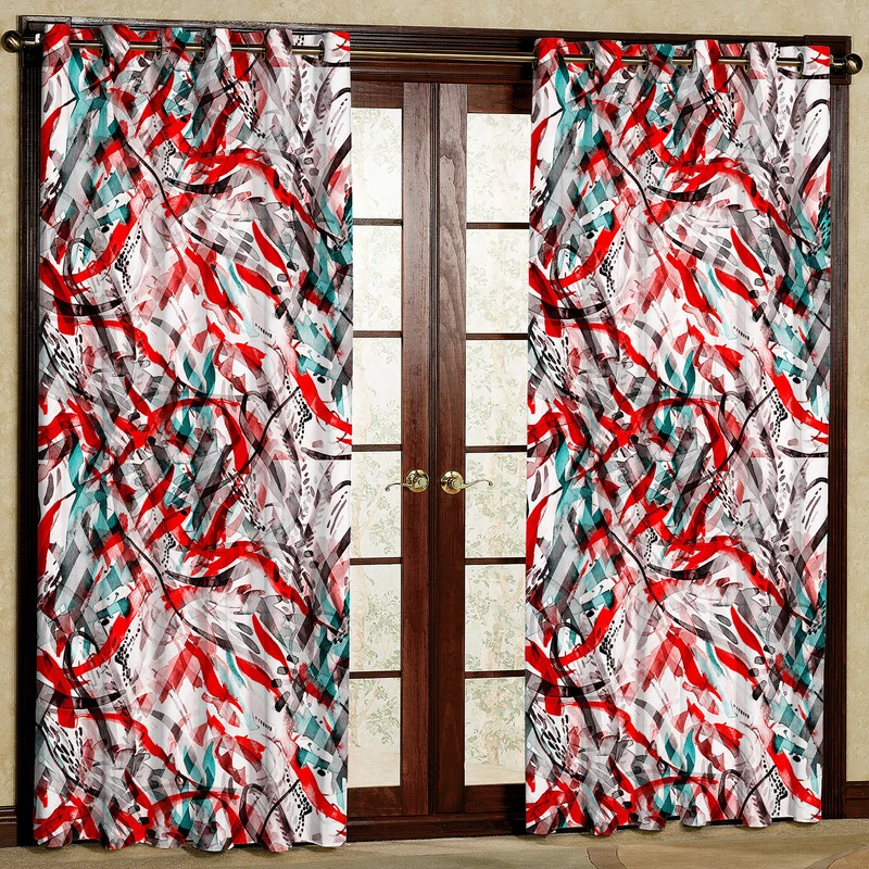 پرده مدل مخمل پانچی کد 1040 سایز 140x280 سانتی متر