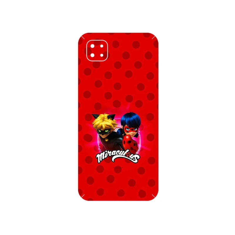 برچسب پوششی ماهوت مدل Ladybug and Cat Noir مناسب برای گوشی موبایل شیائومی Poco C3