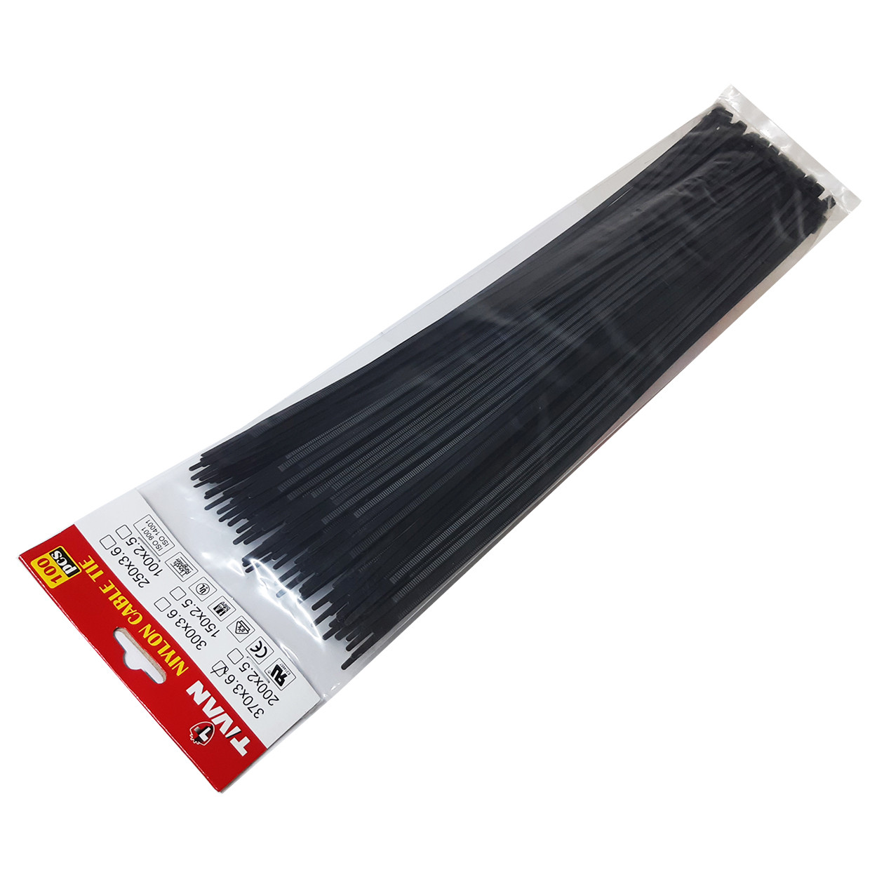 بست کمری تیوان مدل AT -37x3.6 مجموعه 100 عددی