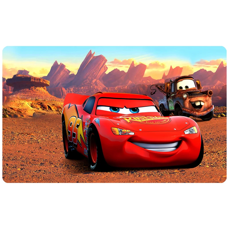 پادری مدل سه لایه طرح Cars کد 1115 سایز 75x45 سانتی متر